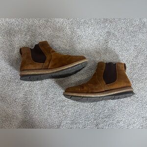 Born Brown Suede Leather Faline Ankle Pull On Boots Size Women’s 9